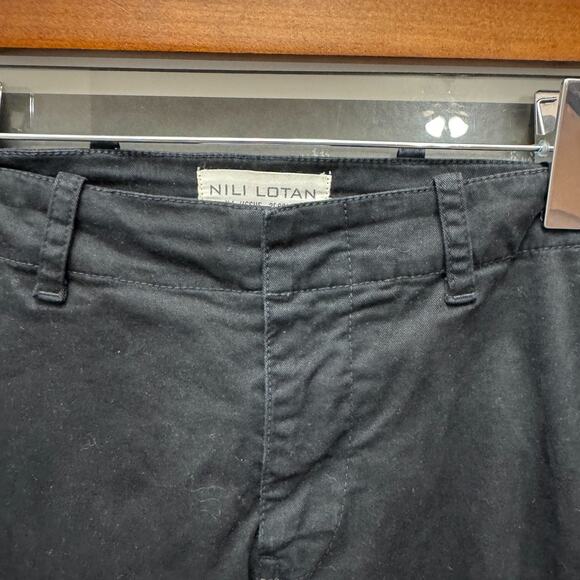 Nili Lotan N.L. Issue Black Jogger Pants Size 0 - 28" Waist, 27" Inseam - Zipper - Picture 10 of 11